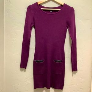 Burgundy Sweater Dress